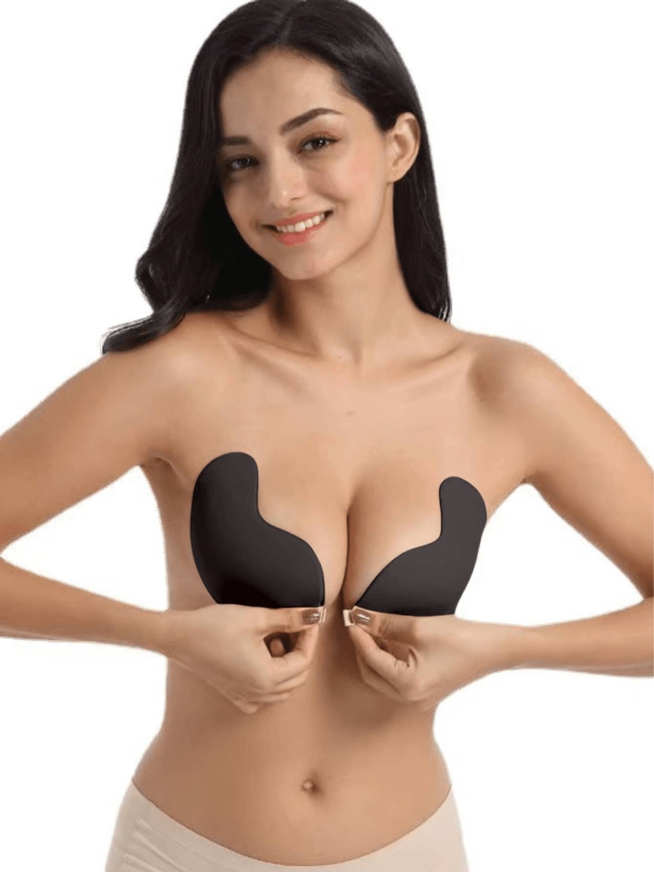 Push Up Bra Silicone - 1 Pair Of Invisible Silicone Backless