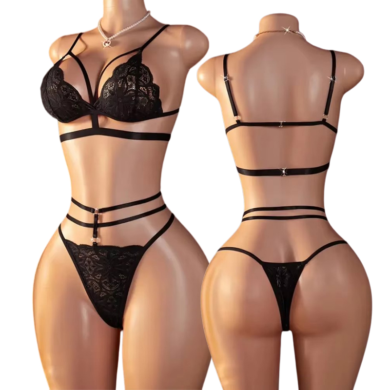 Sheer Mesh Bra - S- XXL Women's Sexy Contrast Lace