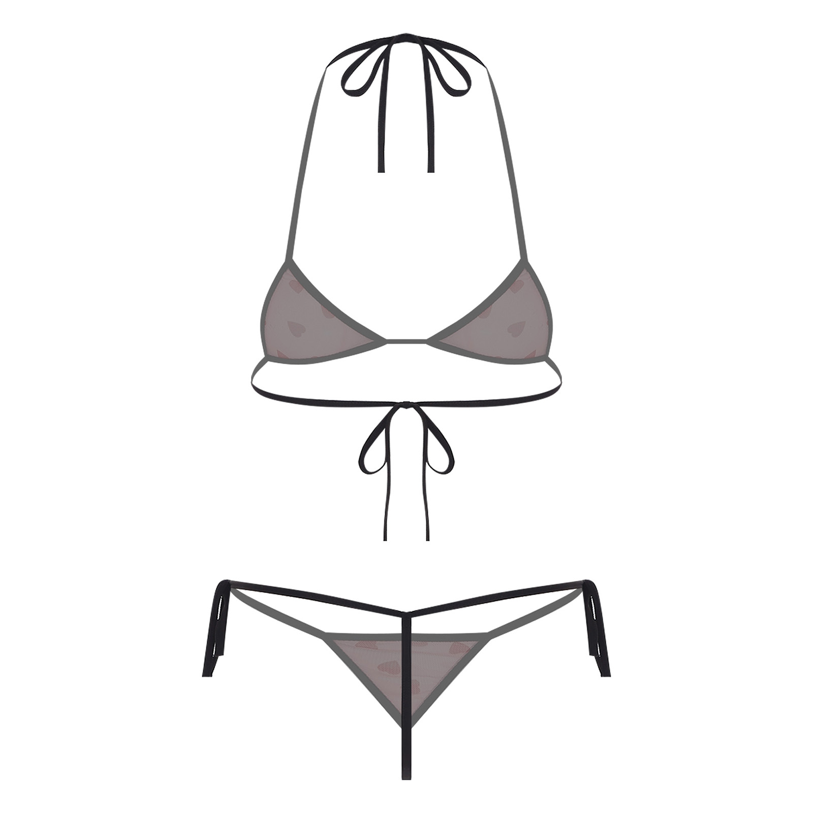 Womens Micro Mini Bikini Linge - Sheer Mesh Bra avis et prix