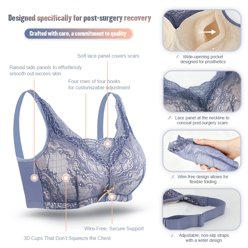 Post breast surgery bra, power - Mastectomy Bra Pocket avis et prix
