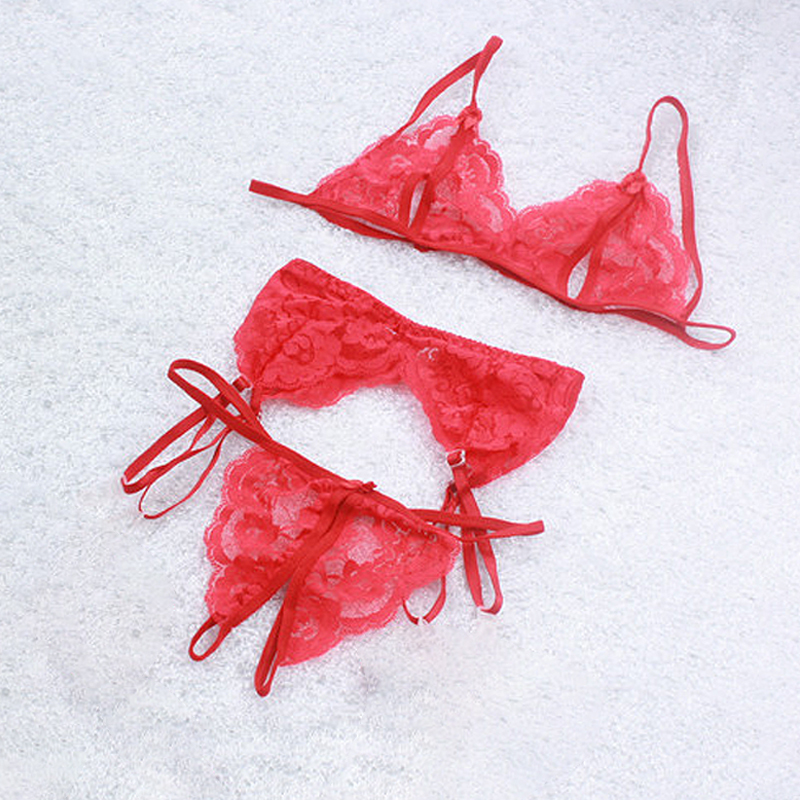 1 Set Women's Lace Lingerie, S - Sheer Mesh Bra avis et prix