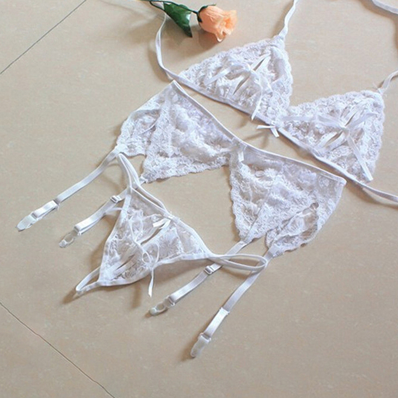 1 Set Women's Lace Lingerie, S - Sheer Mesh Bra avis et prix