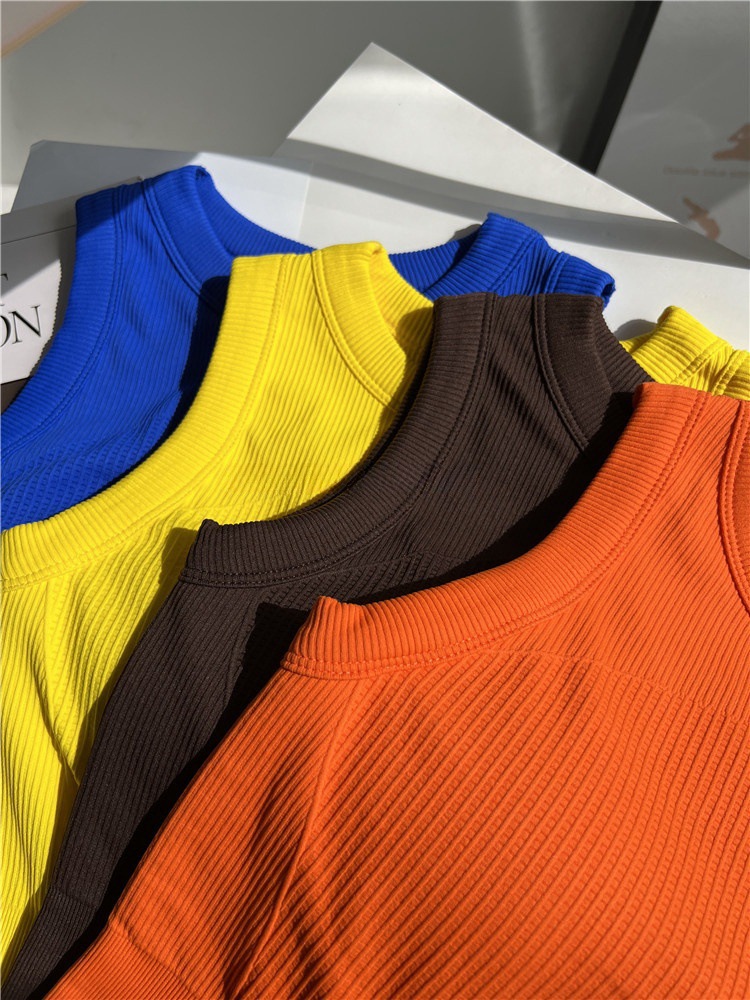 Women's Candy-Colored Yoga Tan - T Shirt Bra Seamless avis et prix