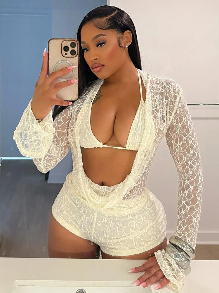 Weird Puss Sexy See Through 3  - Lace Bralette Set avis et prix