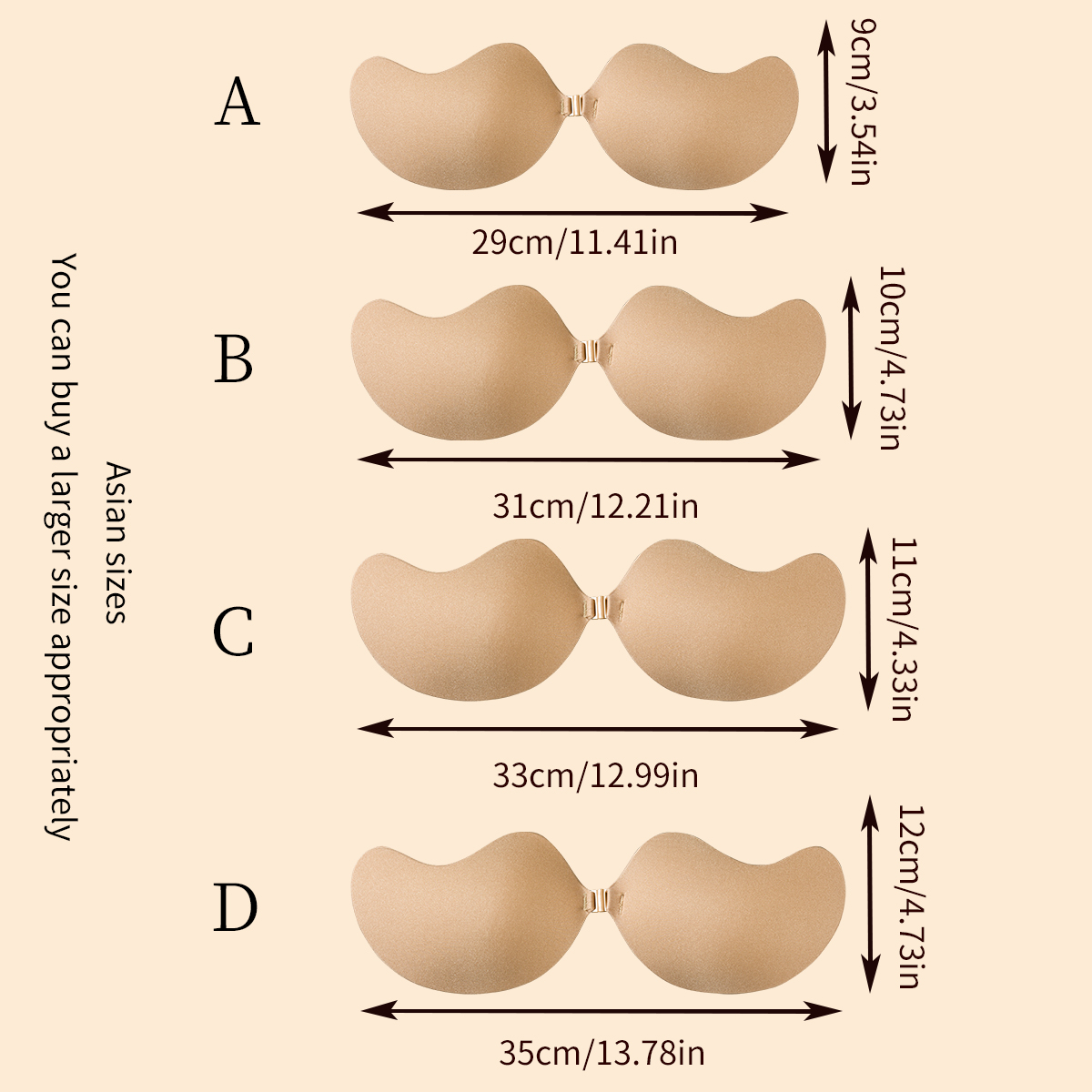 1 Piece Invisible Stick-On Lif - Push Up Bra Silicone avis et prix