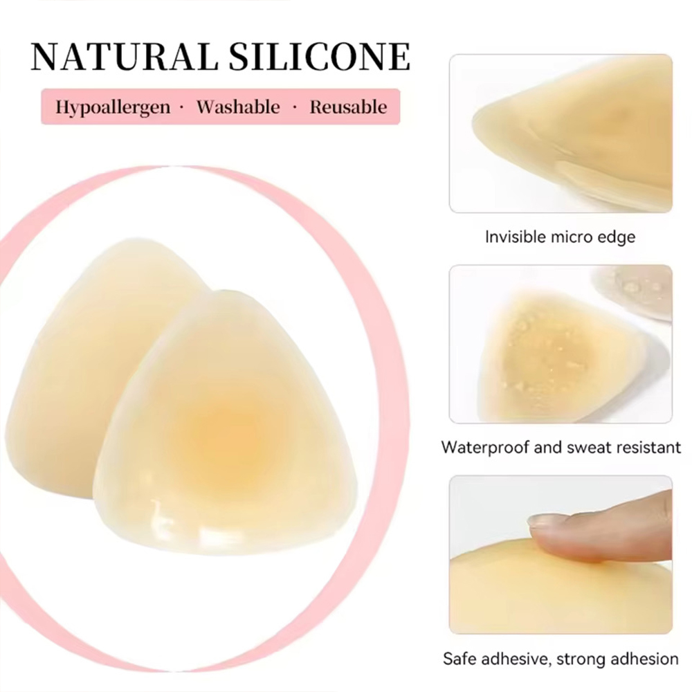Silicone Triangular Nipple Cov - Backless Bra Sticky avis et prix