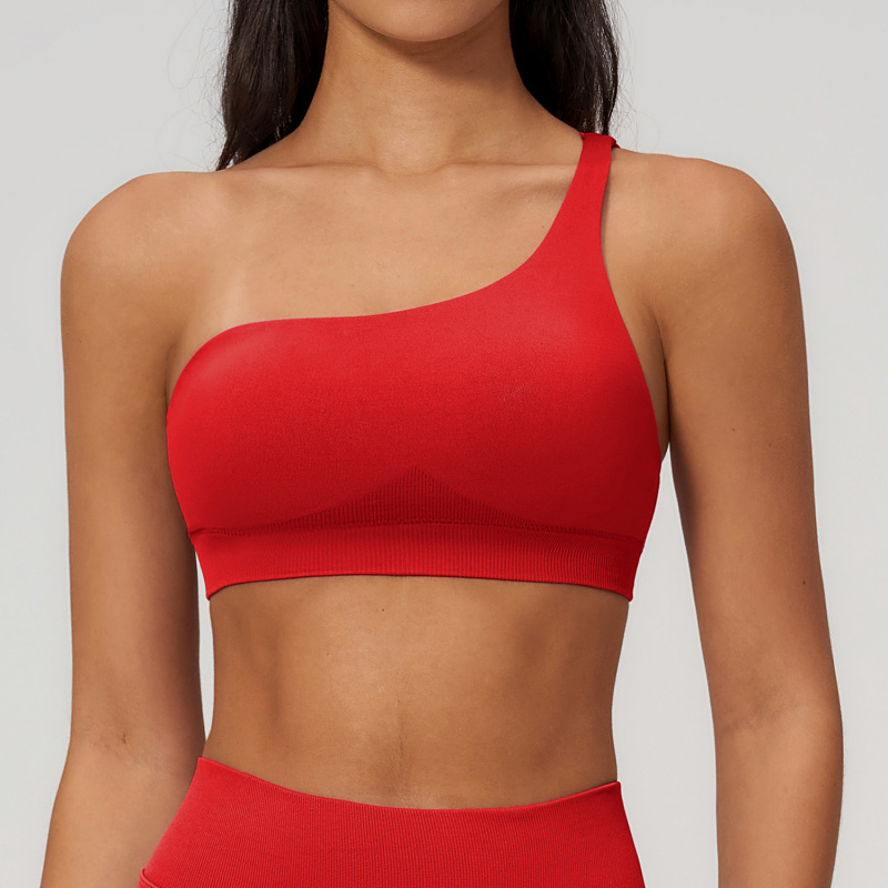 Spring Single-Shoulder Sporty  - Sports Bra Racerback avis et prix