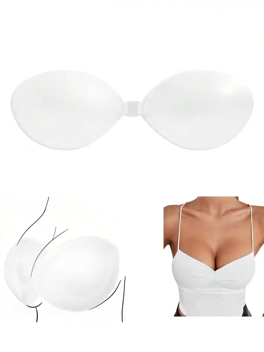 1 Pair Invisible Strapless Sil - Push Up Bra Silicone avis et prix