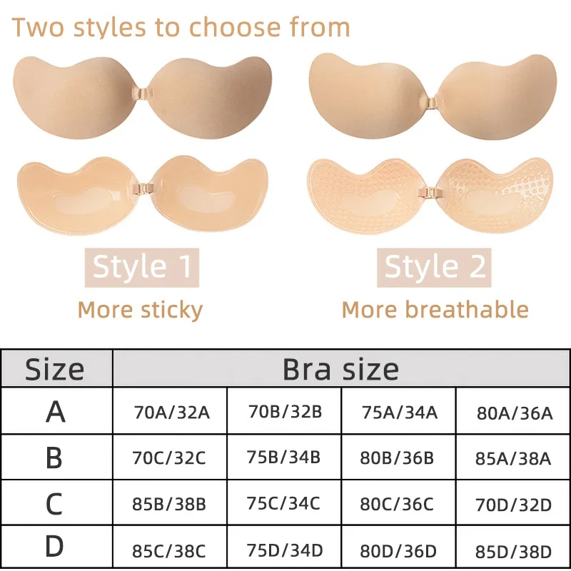 Sexy Women's bra Invisible Pus - Push Up Bra Silicone avis et prix