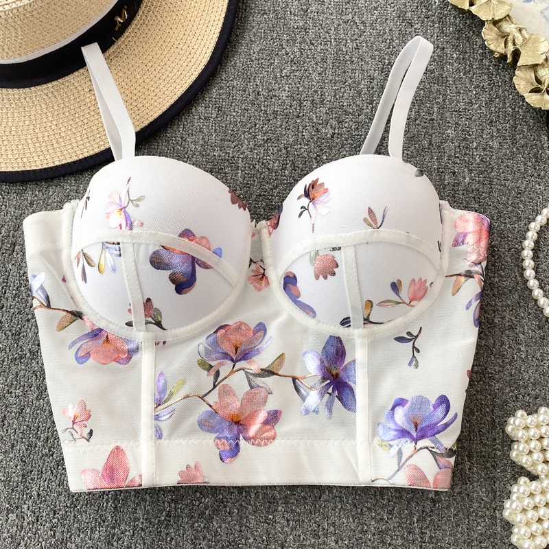 Women Sexy Floral printed Cors - Cotton Bra Everyday avis et prix