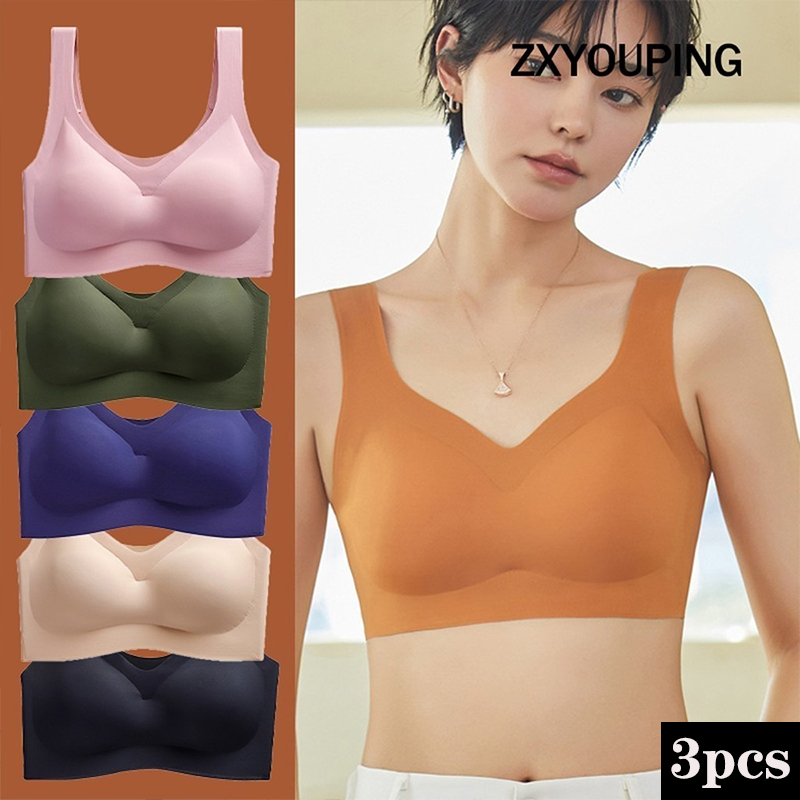 3PCS Sexy Sports Bra Seamless  - Underwire Bra Padded avis et prix