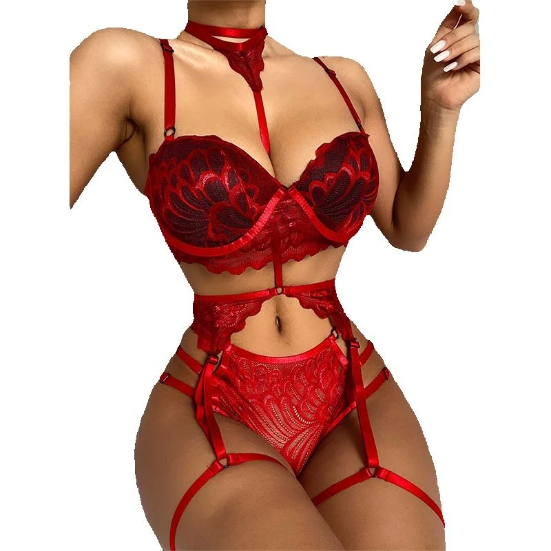 Sexy Lingerie Set Women Lace M - Sheer Mesh Bra avis et prix