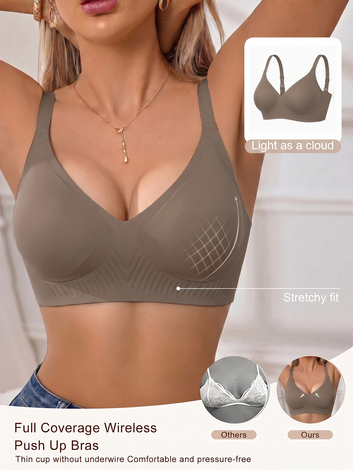Full Coverage Push Up Jelly Su - Full Coverage Bra avis et prix