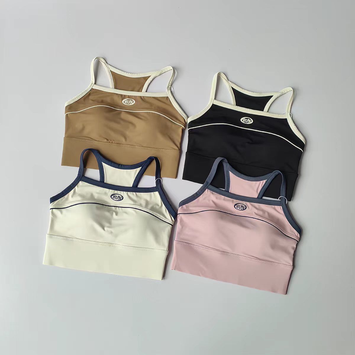Women Color Block Sports Bra w - Plunge Bra Push Up avis et prix