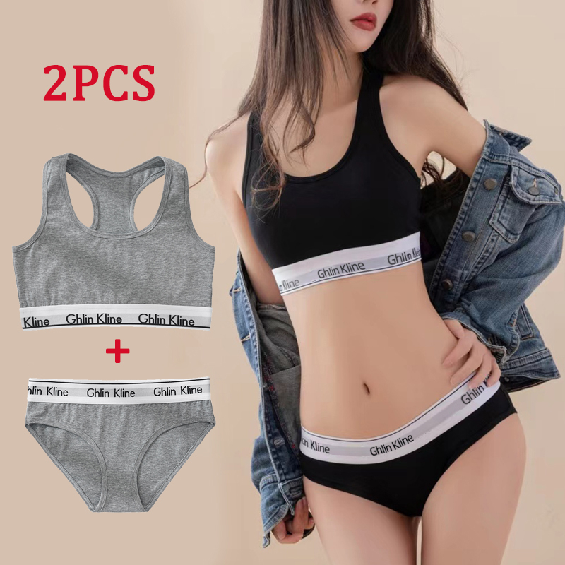 2PCS Ghlin Kline Underwear wit - Cotton Bra Everyday avis et prix