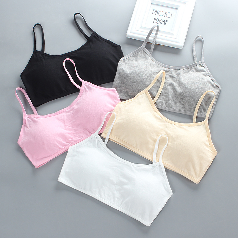5pcs Teenage Girls Cotton Trai - Cotton Bra Everyday avis et prix