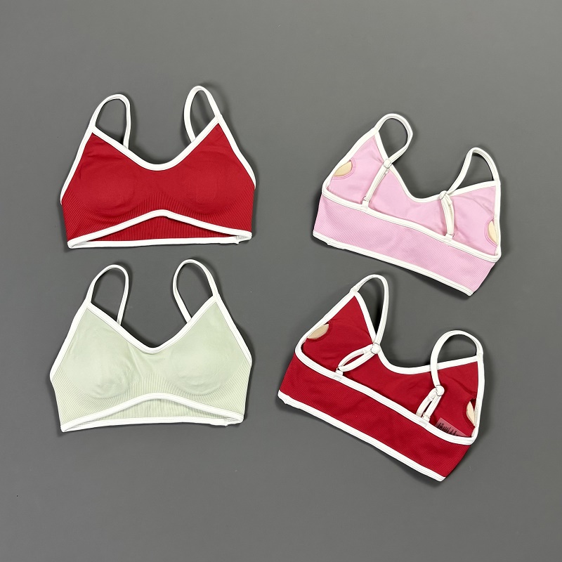 Women Contrastline Yoga Bra V  - Sports Bra Racerback avis et prix