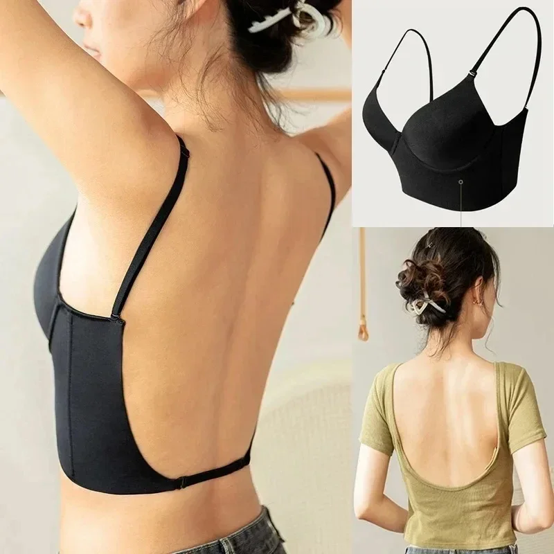 Women Invisible Bra Deep U Plu - Backless Bra Sticky avis et prix