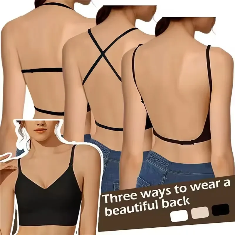Women Invisible Bra Deep U Plu - Backless Bra Sticky avis et prix
