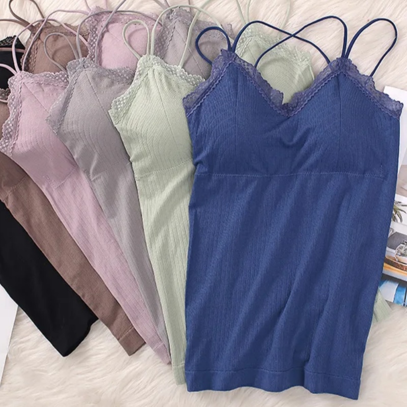 Women Padded Tank Top Seamless - T Shirt Bra Seamless avis et prix