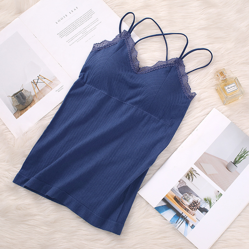 Women Padded Tank Top Seamless - T Shirt Bra Seamless avis et prix