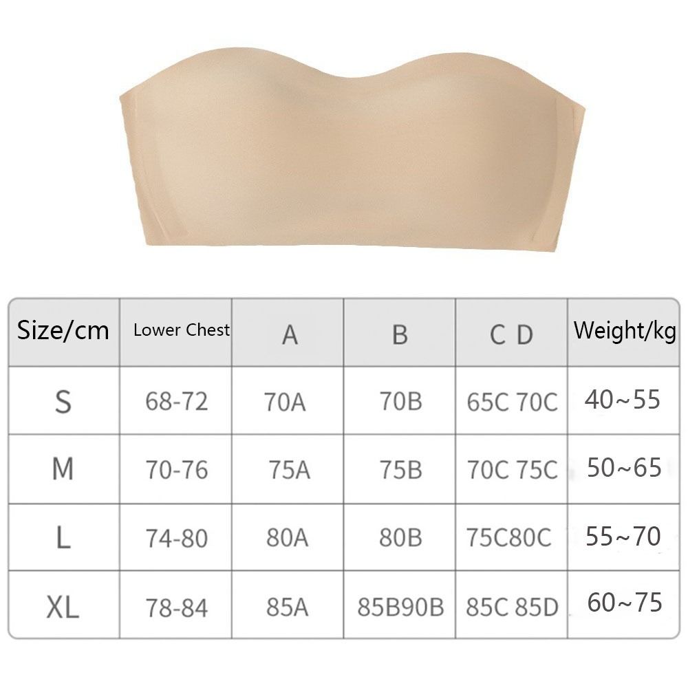 Solid Color Strapless Wrapped  - Minimizer Bra Women avis et prix