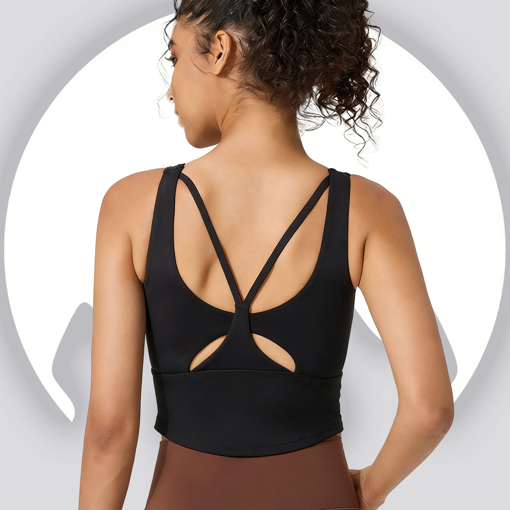 Women's Fixed Cup Yoga Sports  - Sports Bra Racerback avis et prix