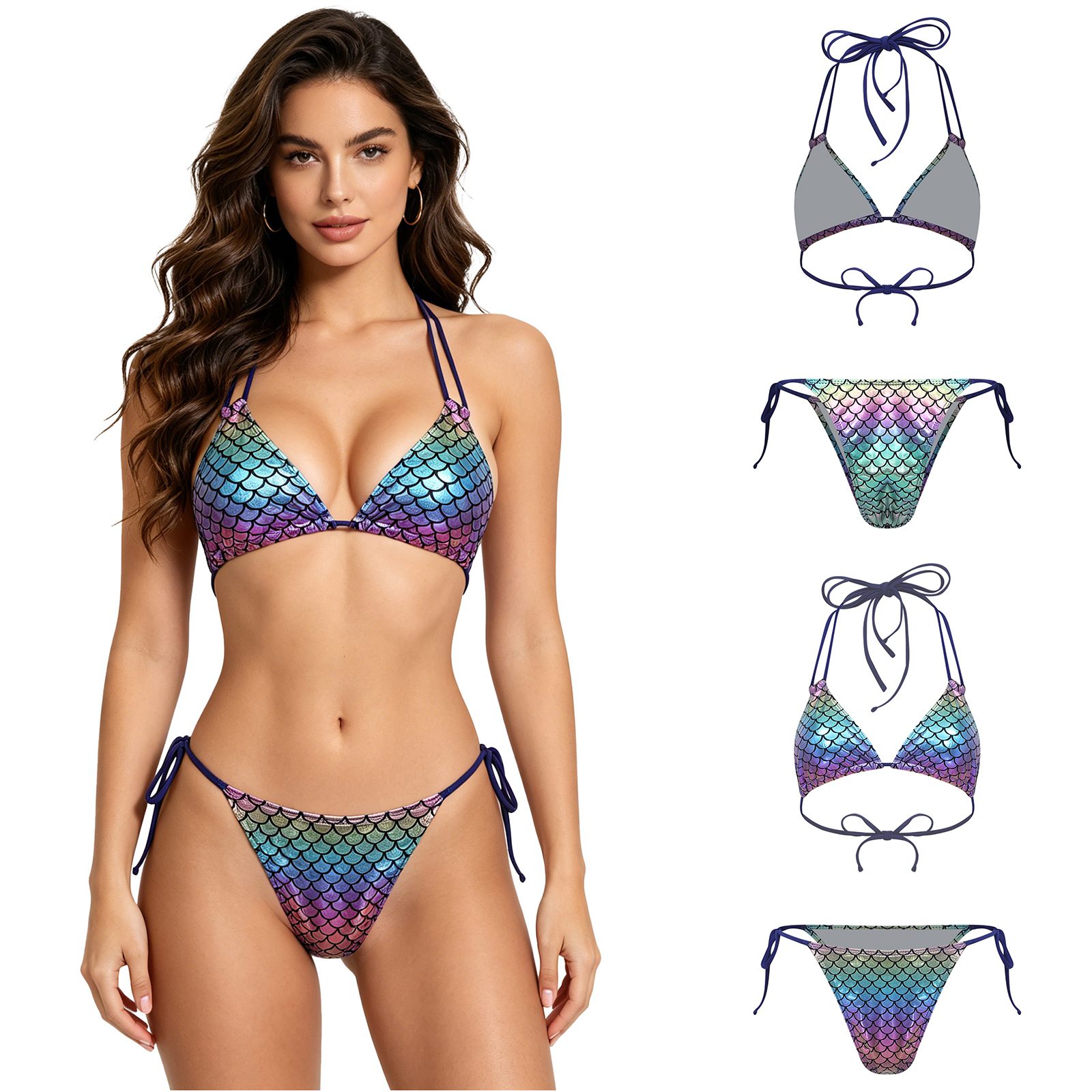 Women's Mermaid Bikini Swimsui - Underwire Bra Padded avis et prix