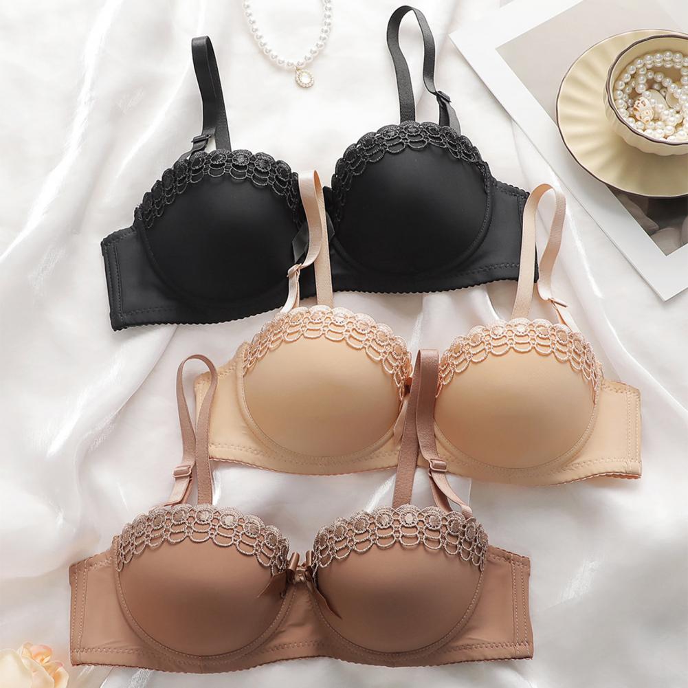 Thin Mold Cup Bra Lace Bralett - Demi Bra Balconette avis et prix