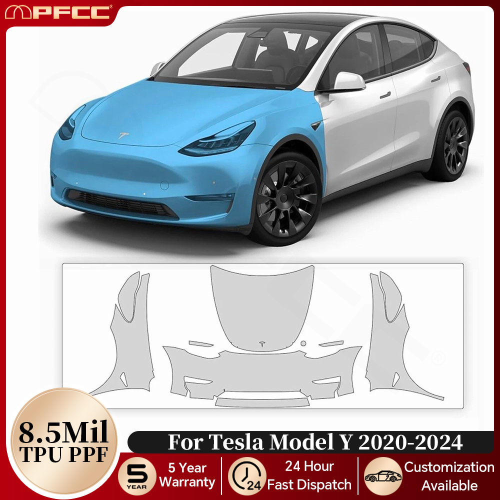 Pre-cut PPF For Tesla Model Y  - Full Coverage Bra avis et prix