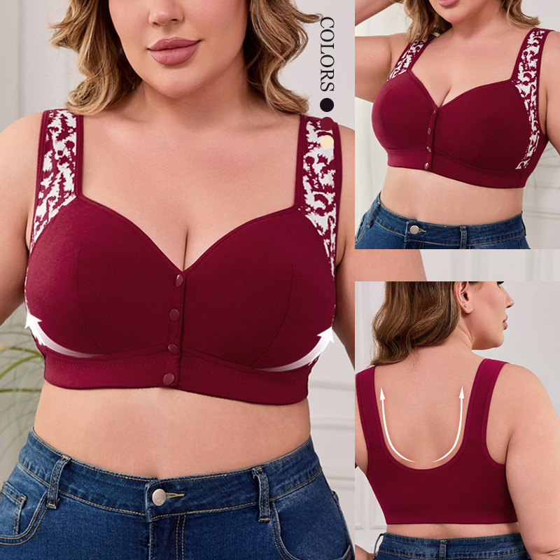 XL-7XL Plus Size Front Buckle  - Wirefree Bra Comfort avis et prix